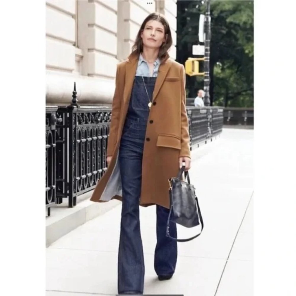 Madewell flea market flare overalls—S